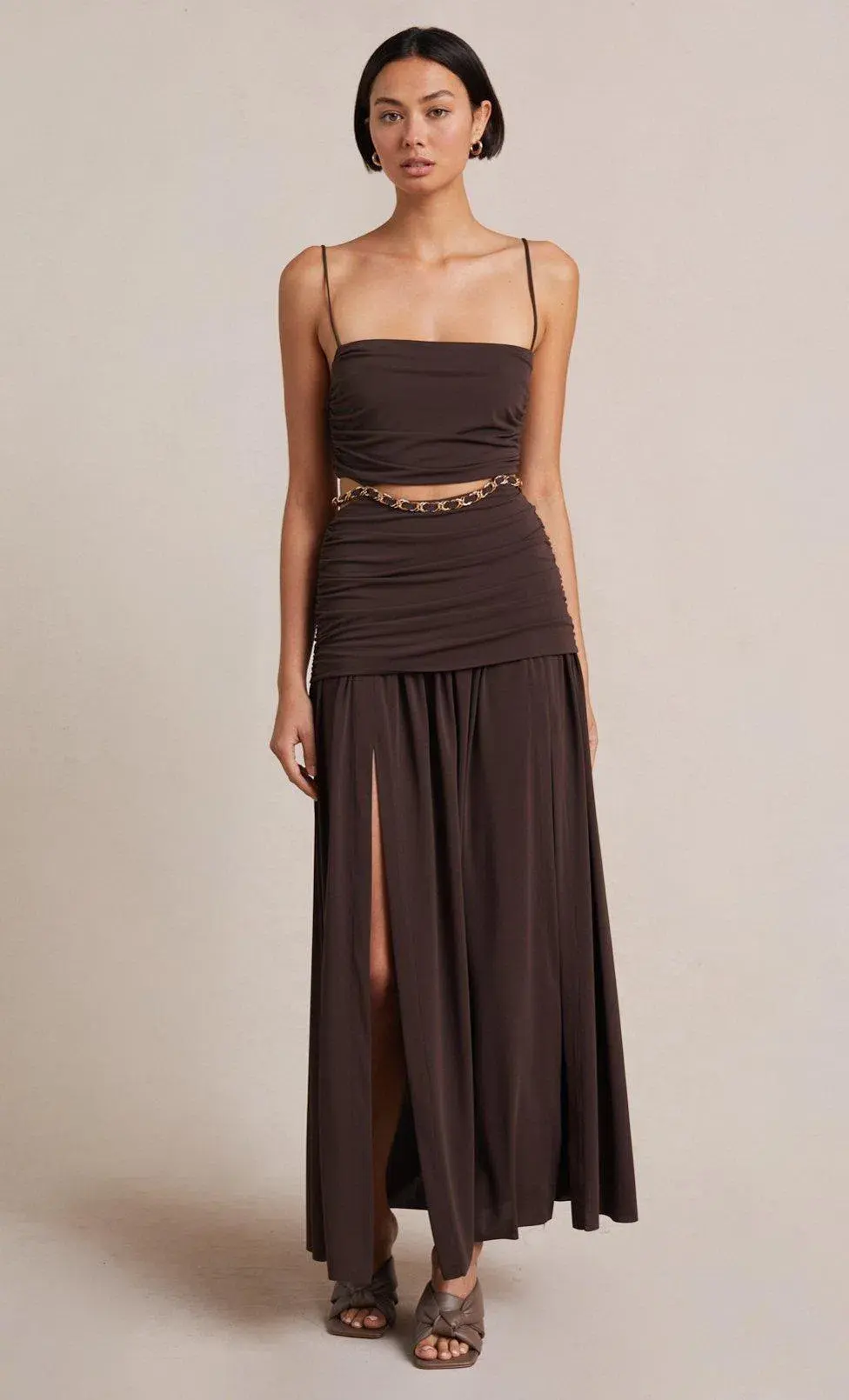 Bec & Bridge Joelene Maxi Dress Brown Size XS - Image 1