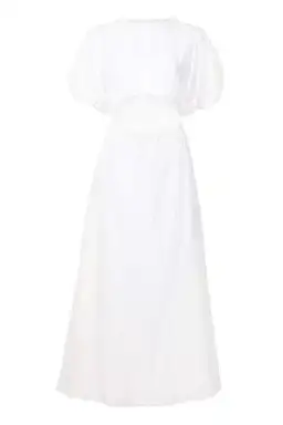 Sir the Label Franc Puff Sleeve Mini Dress in Chalk White Size 1 for rent on The Volte - image 5