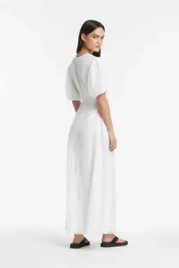 Sir the Label Franc Puff Sleeve Mini Dress in Chalk White Size 1 for rent on The Volte - image 3