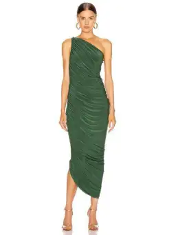 NORMA KAMALI Diana Gown in Forest Green for rent on The Volte - image 1