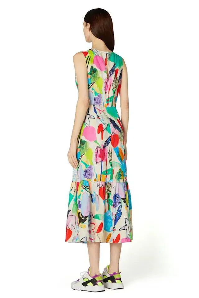 Gorman Flower in Fauve Dress Multi Size 8 for rent on The Volte - main image