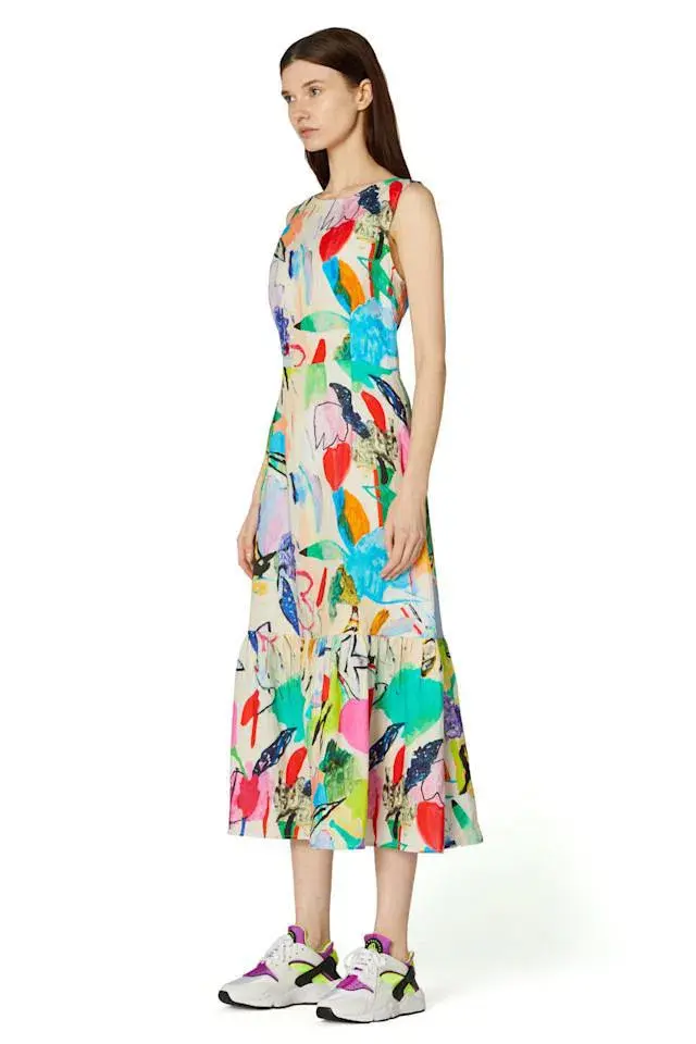 Gorman Flower in Fauve Dress Multi Size 8 for rent on The Volte - main image