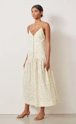 Bec and Bridge Wild Daisy Midi Dress Floral Size 6