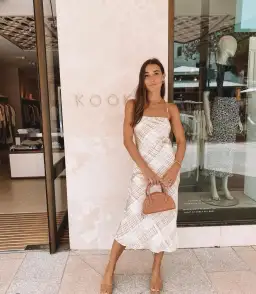 Kookai checkmate slip dress size 2 for rent on The Volte - image 3