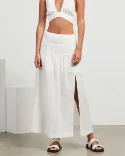 Hansen and Gretel Aster skirt white size 8 for rent on The Volte - image 1