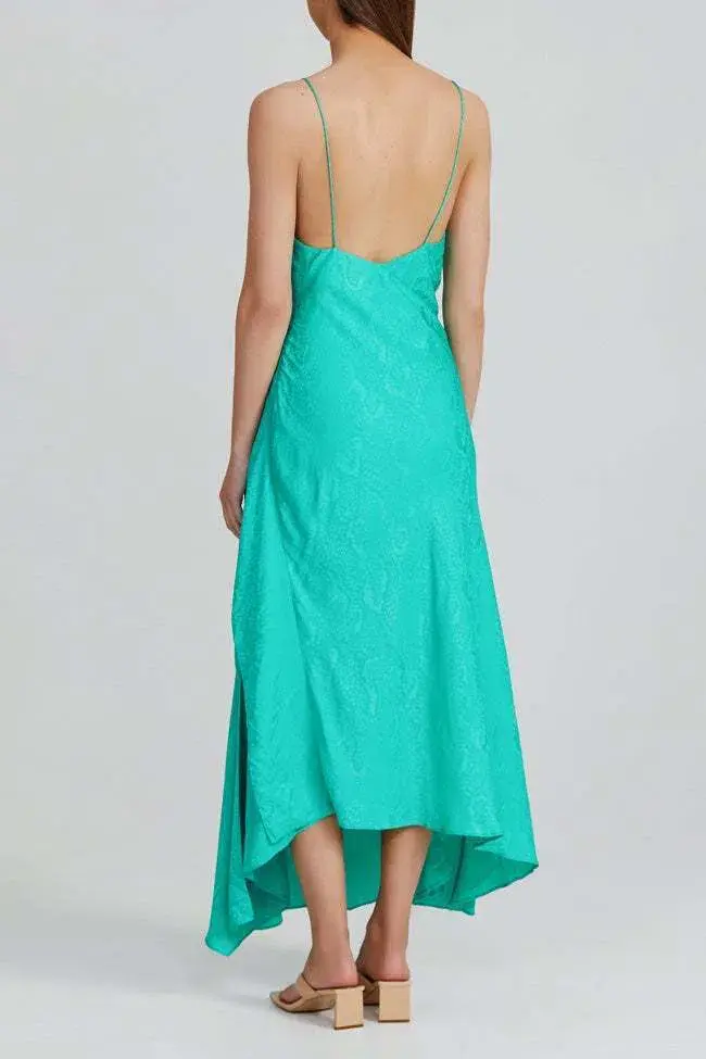 Acler Godwick Dress in Electric Green Size 6 for rent on The Volte - main image