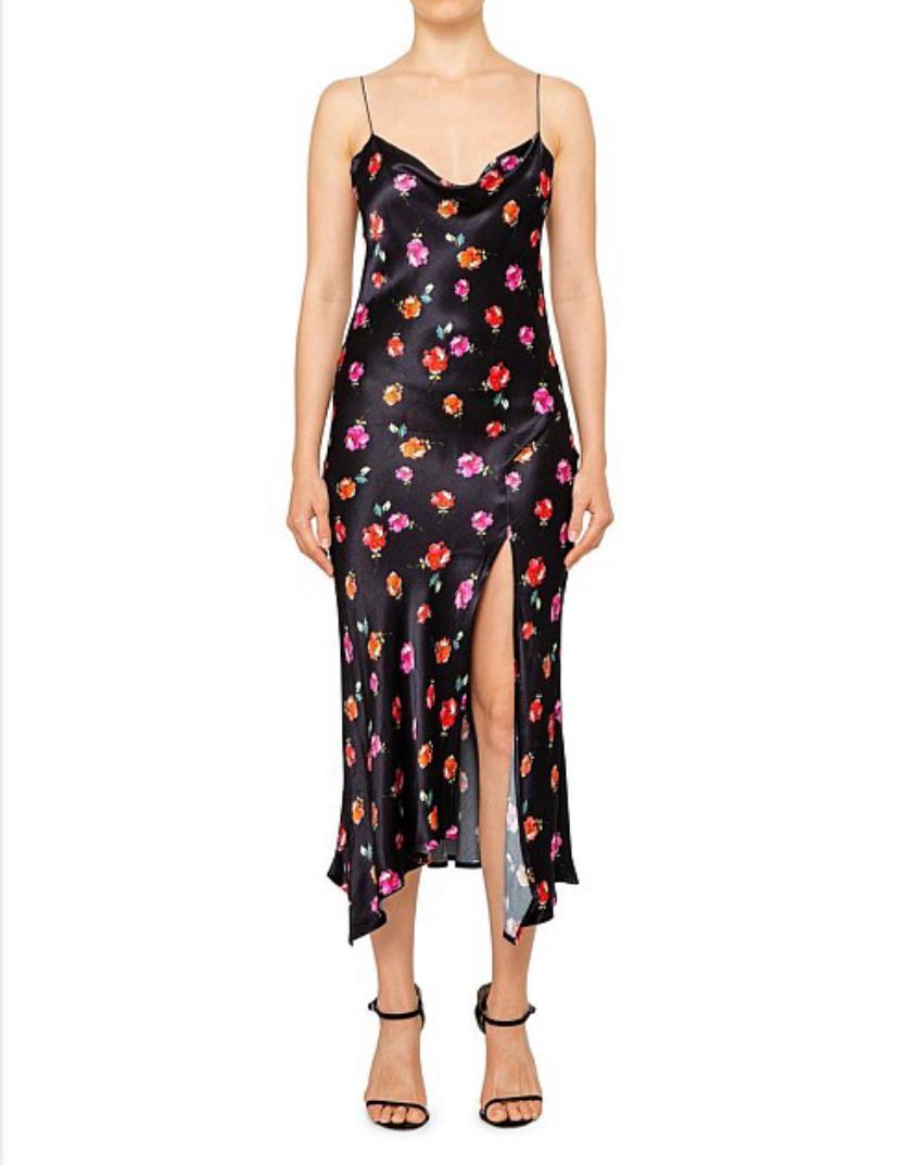 Bec & Bridge Floral Midi Dress Floral Print Size AU 8 for rent on The Volte - main image