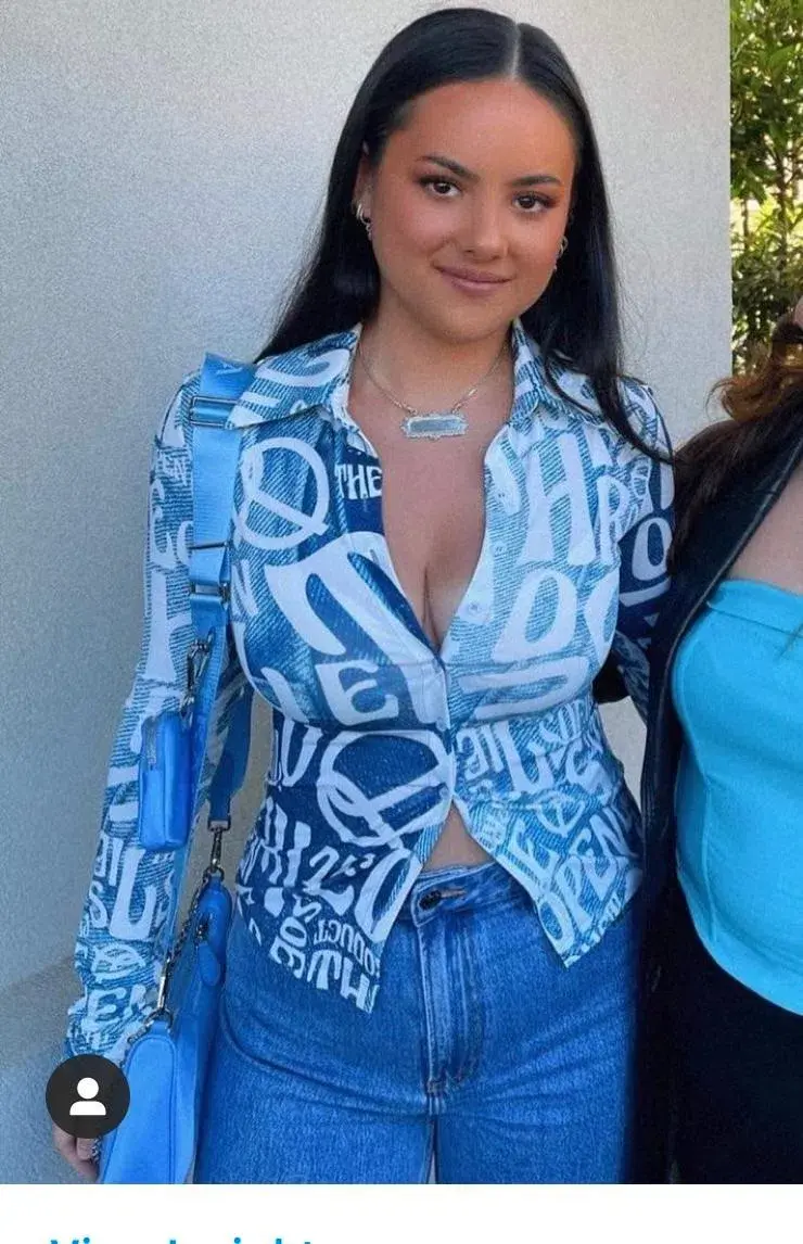 The Open Product Button-Down Soeil Shirt Blue Size 8 for rent on The Volte - main image