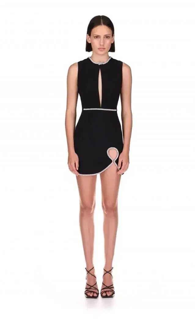 Nicola Finetti Carla Dress Black for rent on The Volte - main image