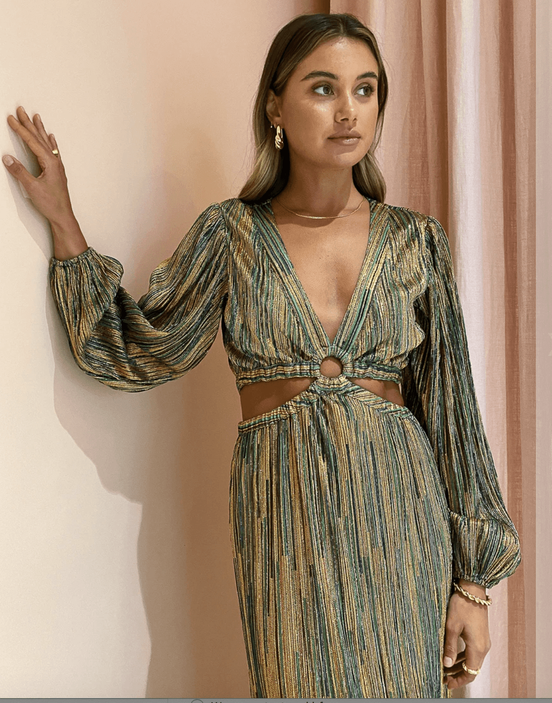 Suboo Ana Cut Out Maxi Dress for rent on The Volte - main image