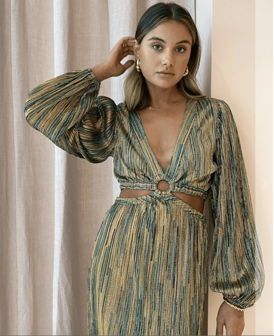 Suboo Ana Cut Out Maxi Dress for rent on The Volte - main image