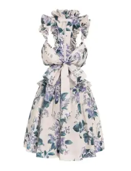 Zimmermann Cassia Ruffle Mini Dress Floral Size 10 for rent on The Volte - image 4