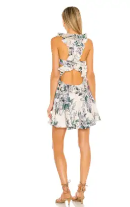 Zimmermann Cassia Ruffle Mini Dress Floral Size 10 for rent on The Volte - image 3