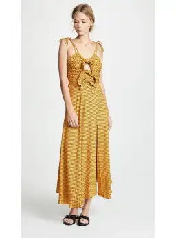 Bec & Bridge Sun Valley Midi Dress Yellow Size AU 8 for rent on The Volte - image 2