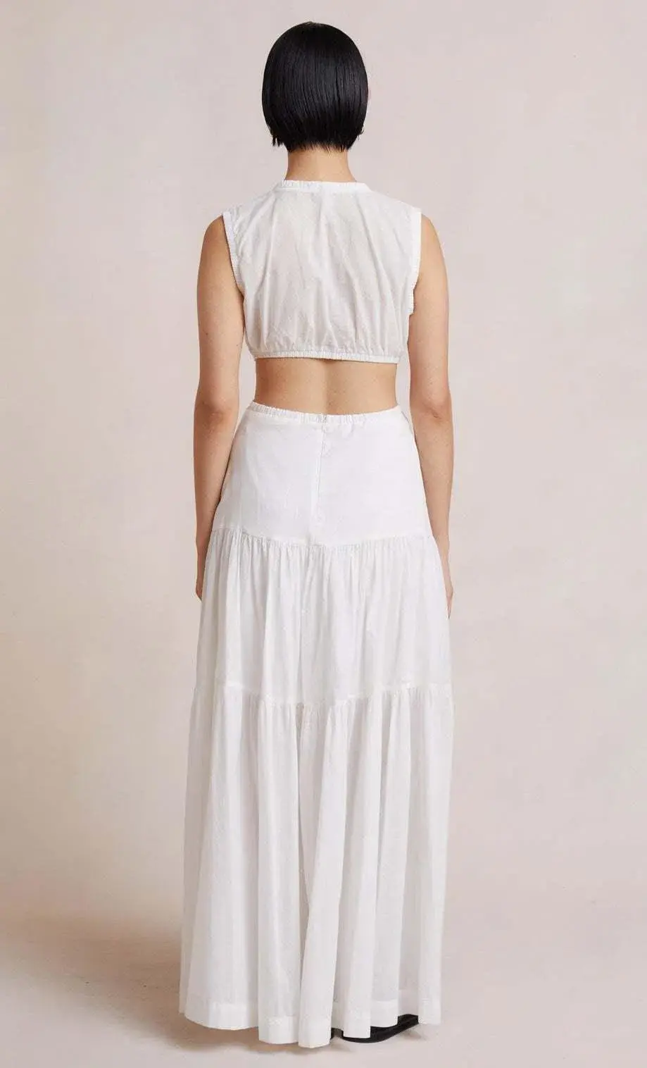 Bec & Bridge Desert Plain Palms Maxi Dress White Size 6 for rent on The Volte - main image