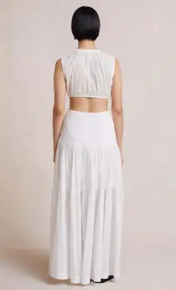 Bec & Bridge Desert Plain Palms Maxi Dress White Size 6 for rent on The Volte - image 2