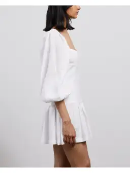 Bec & Bridge Henriette Mini Dress in White Size AU 6 for rent on The Volte - image 3