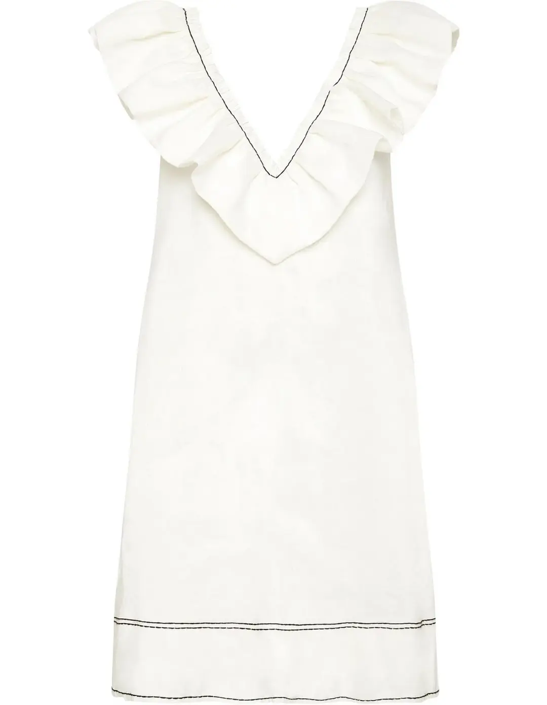 Aje Solitude Sleeveless Mini Dress White Size 10 for rent on The Volte - main image