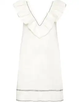 Aje Solitude Sleeveless Mini Dress White Size 10 for rent on The Volte - image 5