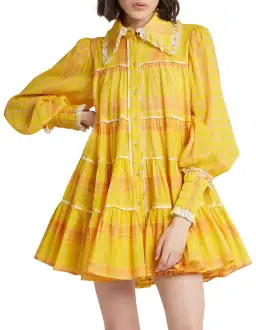 Aje Wilderness Smock Dress Print Size 6