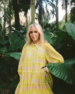 Aje Wilderness Smock Dress Print Size 6