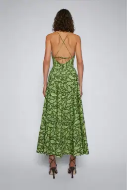 Scanlan Theodore Cttn Paisley Shoestring Dress Print Size 8 for rent on The Volte - image 2