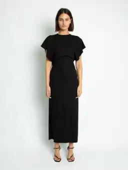 Christopher Esber Knot Back Aulenti Tee Dress Black Size 6 for rent on The Volte - image 1