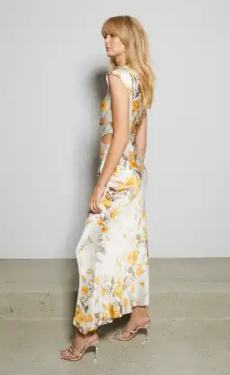 Bec and Bridge Matilde Asym Midi Dress Print Size 8 for rent on The Volte - image 2