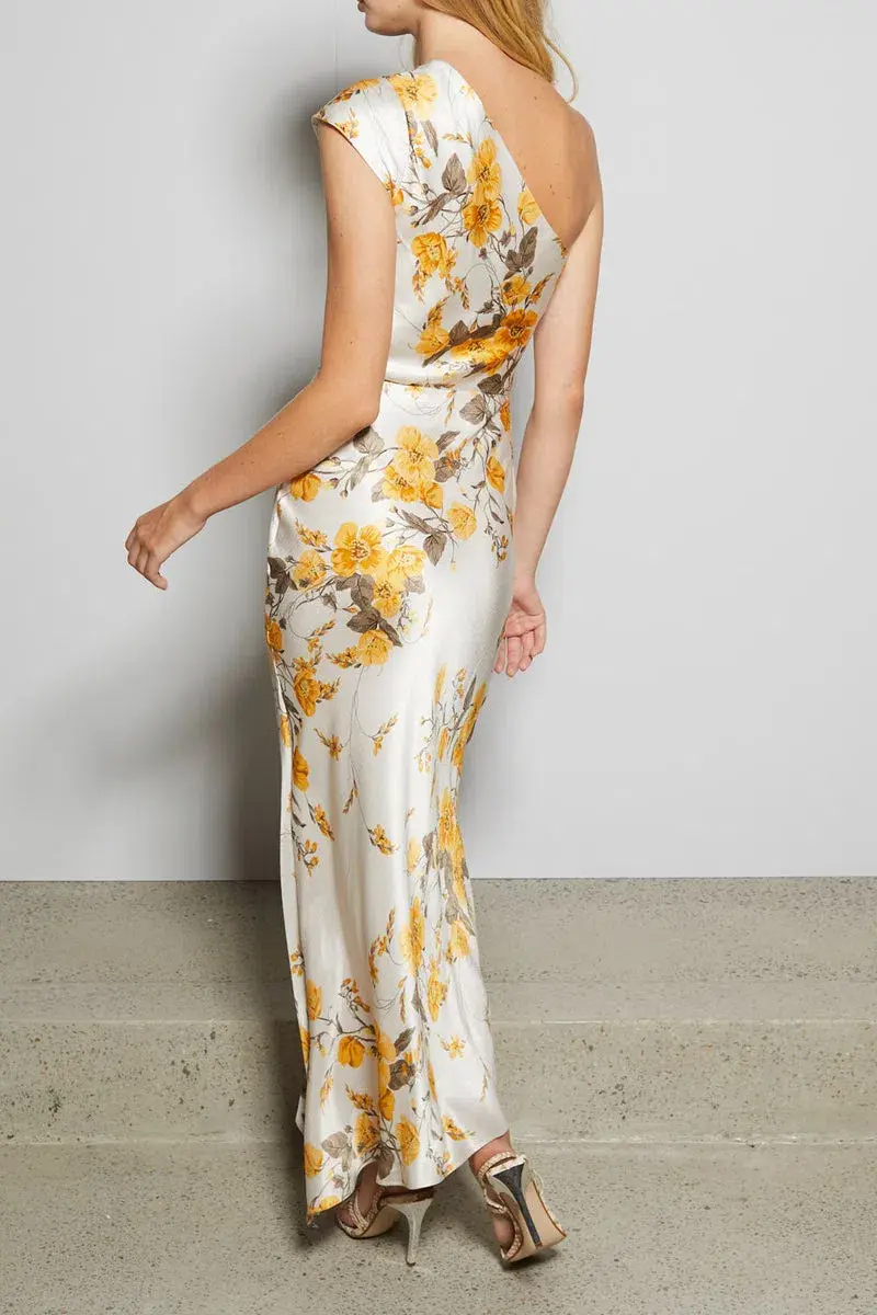 Bec and Bridge Matilde Asym Midi Dress Print Size 8 for rent on The Volte - main image