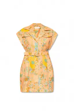 Zimmermann Lola Roll Cuff Mini Dress Print Size 12 for rent on The Volte - image 6