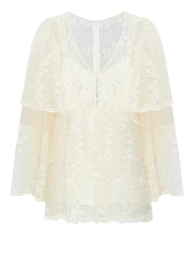 Alice McCall Moonstruck Mini Dress Cream Size 4 for rent on The Volte - main image