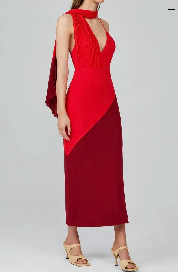 Acler Flora Dress Red Size 8 for rent on The Volte - main image