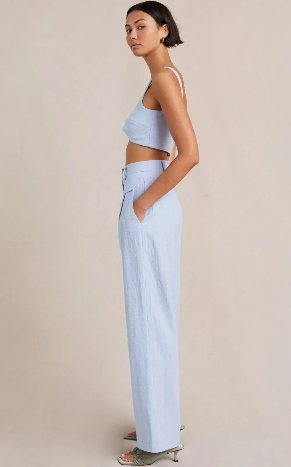 Bec and Bridge Phoebe Top and Pants Set Blue Size 8 for rent on The Volte - main image