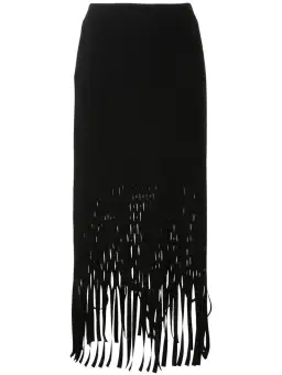 Dion Lee Triangle Perf Skirt Black