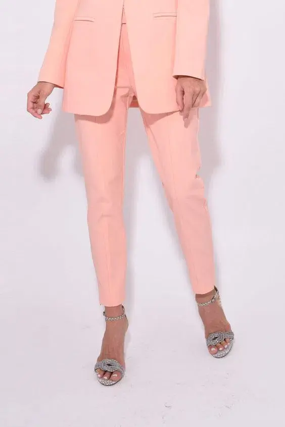 Manning Cartell Pop Swagger Blazer & Pant Set in Peach Size 8 for rent on The Volte - main image