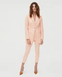 Manning Cartell Pop Swagger Blazer & Pant Set in Peach Size 8 for rent on The Volte - image 1