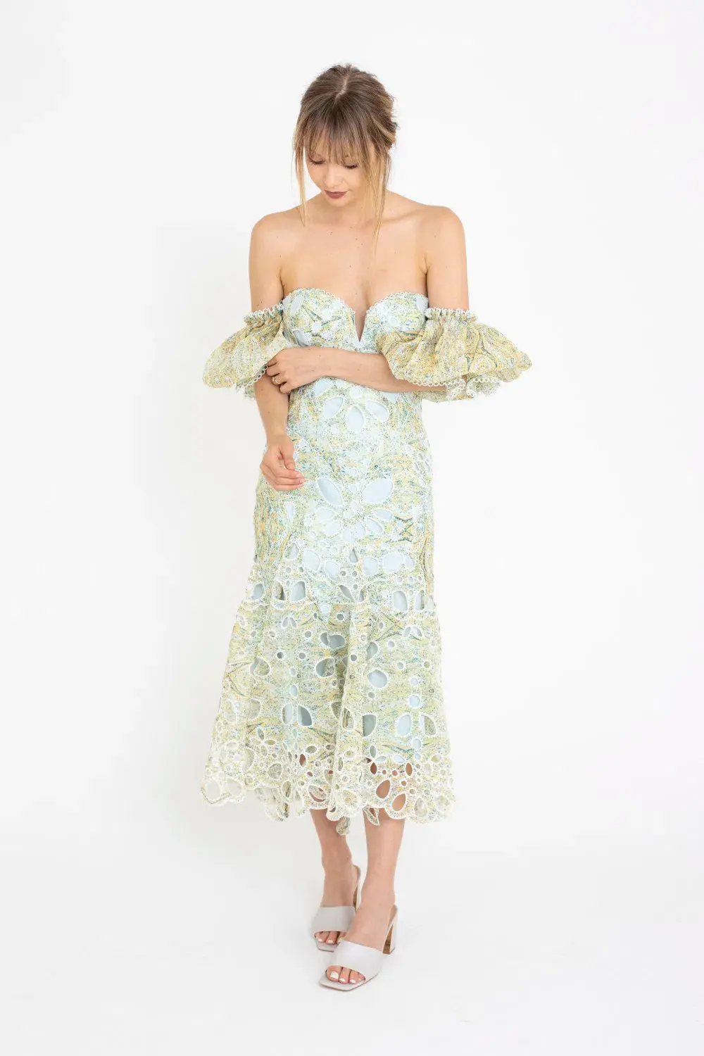 Acler Holland Dress Green Size 6 - Image 4