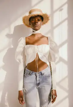 Orseund Iris Princess Top White Size 10 for rent on The Volte - image 1