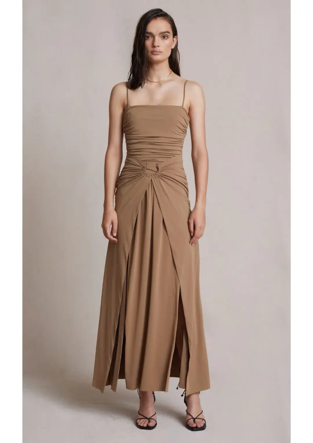 Bec & Bridge Vixen Maxi Dress in Sepia Brown Size 8 for rent on The Volte - main image
