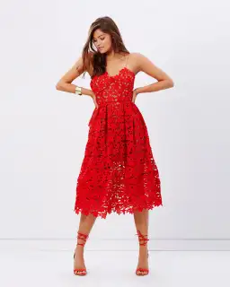 Grace & Hart Bella Flare Dress Red Size 12 for rent on The Volte - image 1