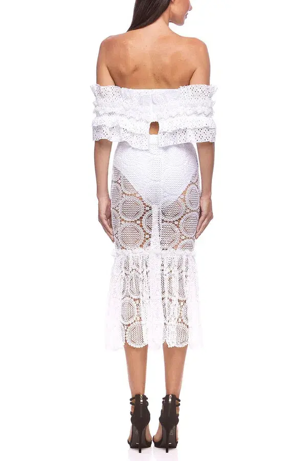 Eliya the Label Annie Skirt White Size 10 for rent on The Volte - main image