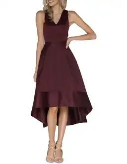 Pilgrim Kiara Dress Burgundy Size 10 for rent on The Volte - image 1