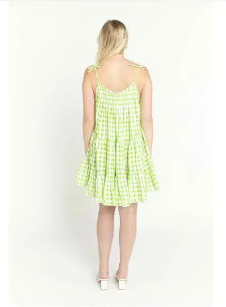 Steele Alfie Mini Dress Green Size 10 for rent on The Volte - main image