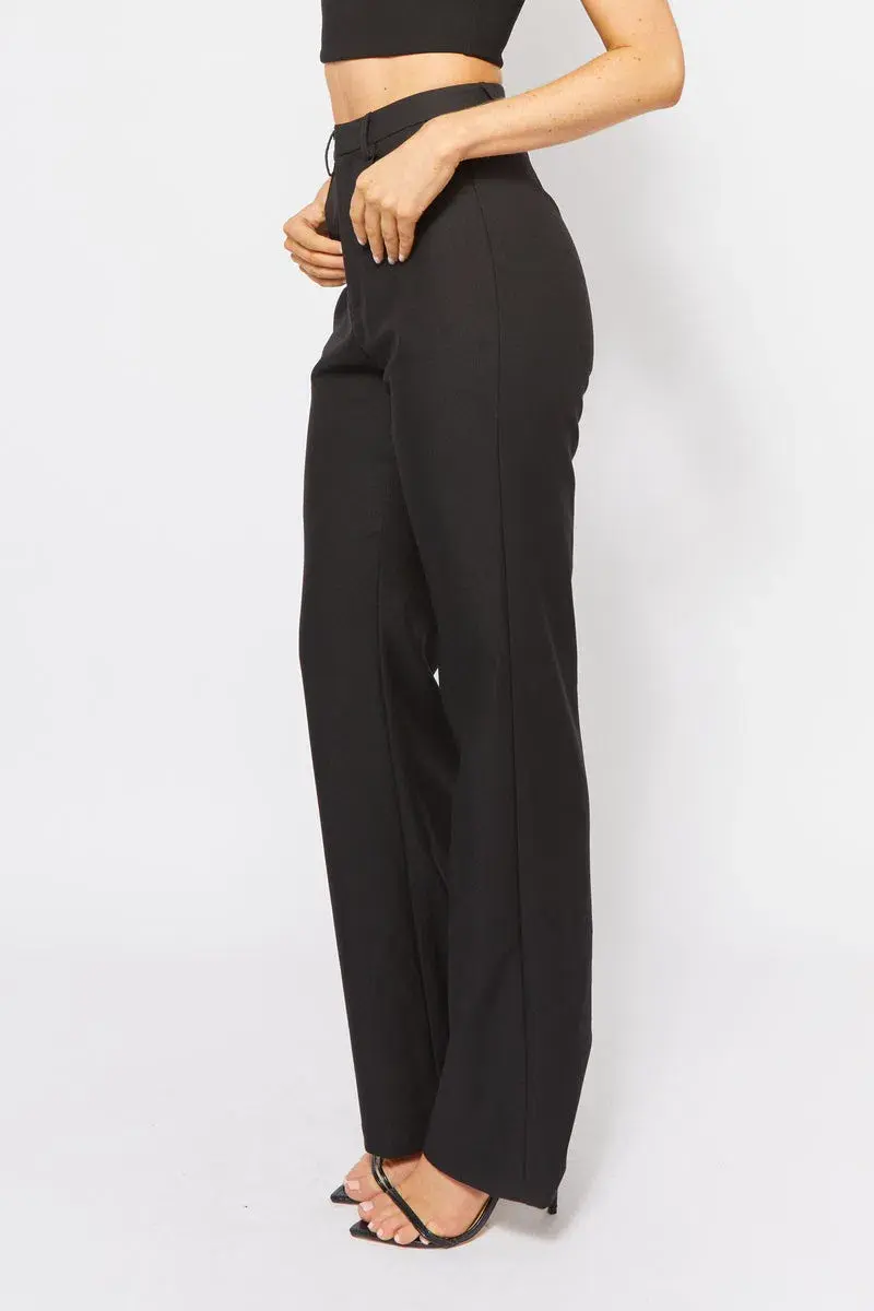 Bianca and Bridgett Cartia Crop and Pants Set Black Size 14 for rent on The Volte - main image