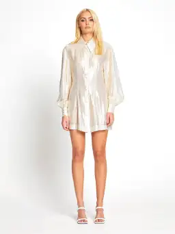 Alice McCall Gold Santa Monica Shirt Dress Gold Size 6 for rent on The Volte - image 1