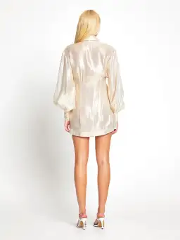 Alice McCall Gold Santa Monica Shirt Dress Gold Size 6 for rent on The Volte - image 5