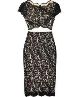Lover Vee Vee Splice Dress for rent on The Volte - image 2