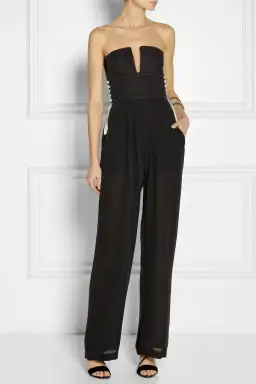 Sass and Bide All About The Bass Silk Jumpsuit Black Size 8 for rent on The Volte - image 1