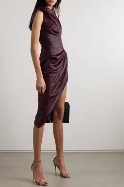 Toni Maticevski Connector Dress Burgundy Size 6 for rent on The Volte - image 4
