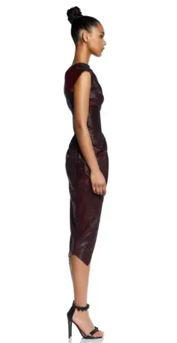 Toni Maticevski Connector Dress Burgundy Size 6 for rent on The Volte - image 2